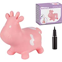 Los mejores  - Hoppimals Tootiny- Juguete Hinchable para Saltar y Jugar para Niños Mayores de 1 año- Vaca Rosada- Bomba Incluida en…